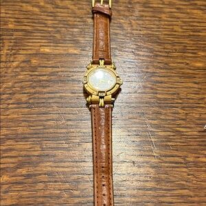 Anne Klein Gold and Brown Timepiece